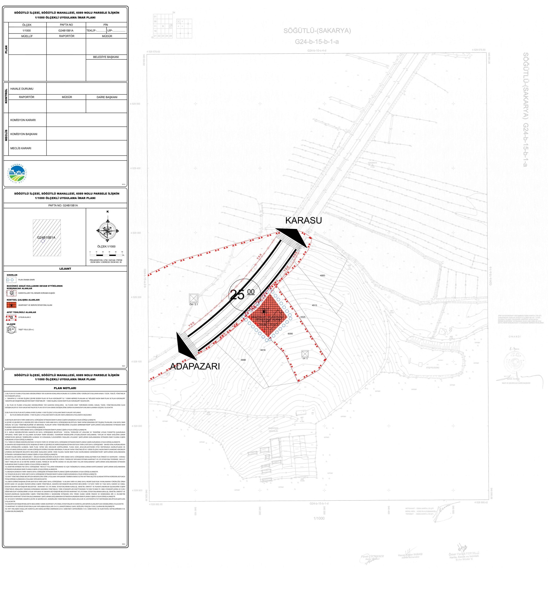 Söğütlü Mahallesi, 6089 Nolu Parseli Kapsayan 1/1000 ölçekli UİP Hk.
